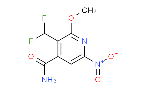 3-(Difluoromethyl)-2-methoxy-6-nitropyridine-4-carboxamide