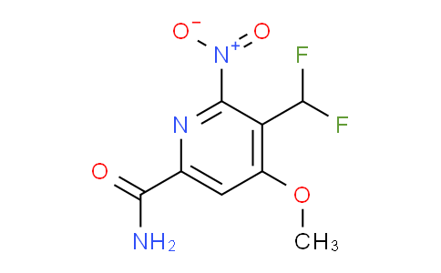 3-(Difluoromethyl)-4-methoxy-2-nitropyridine-6-carboxamide