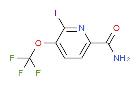2-Iodo-3-(trifluoromethoxy)pyridine-6-carboxamide
