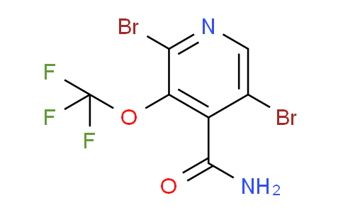 2,5-Dibromo-3-(trifluoromethoxy)pyridine-4-carboxamide