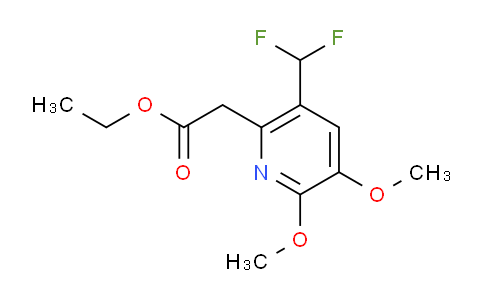 Ethyl 5-(difluoromethyl)-2,3-dimethoxypyridine-6-acetate