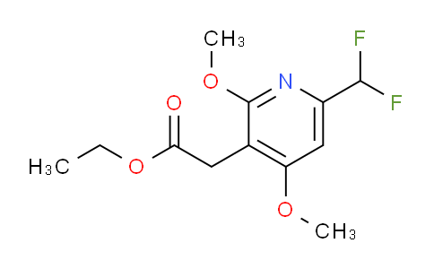 Ethyl 6-(difluoromethyl)-2,4-dimethoxypyridine-3-acetate