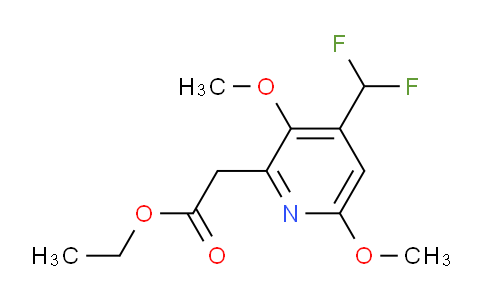 Ethyl 4-(difluoromethyl)-3,6-dimethoxypyridine-2-acetate