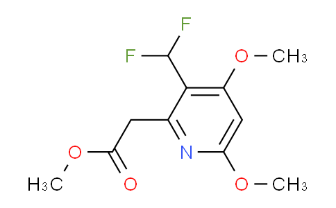 Methyl 3-(difluoromethyl)-4,6-dimethoxypyridine-2-acetate