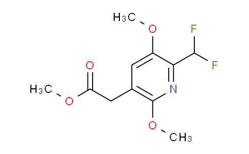 Methyl 2-(difluoromethyl)-3,6-dimethoxypyridine-5-acetate