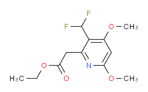 Ethyl 3-(difluoromethyl)-4,6-dimethoxypyridine-2-acetate