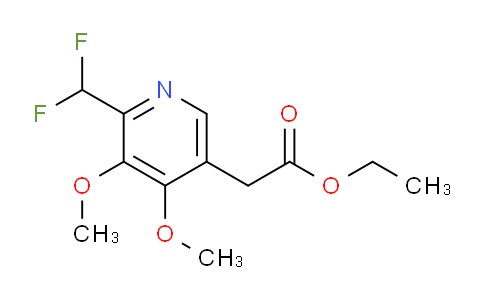 Ethyl 2-(difluoromethyl)-3,4-dimethoxypyridine-5-acetate
