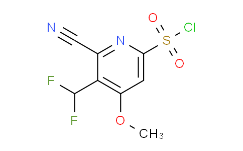 2-Cyano-3-(difluoromethyl)-4-methoxypyridine-6-sulfonyl chloride