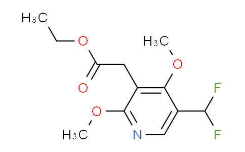 Ethyl 5-(difluoromethyl)-2,4-dimethoxypyridine-3-acetate