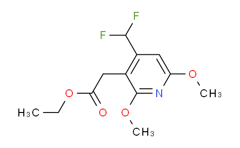 Ethyl 4-(difluoromethyl)-2,6-dimethoxypyridine-3-acetate