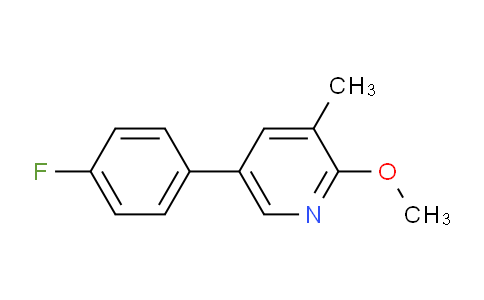 AM27988 | 1214349-65-1 | 5-(4-Fluorophenyl)-2-methoxy-3-methylpyridine