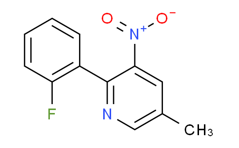 2-(2-Fluorophenyl)-5-methyl-3-nitropyridine