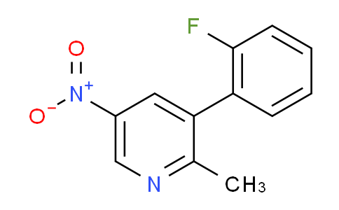 3-(2-Fluorophenyl)-2-methyl-5-nitropyridine