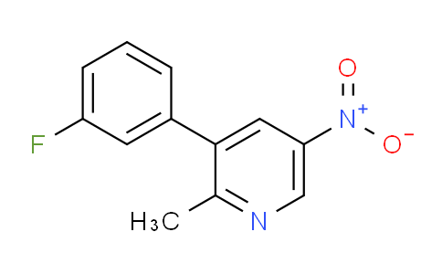 3-(3-Fluorophenyl)-2-methyl-5-nitropyridine