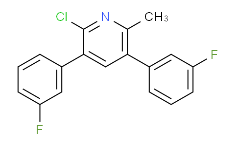 2-Chloro-3,5-bis(3-fluorophenyl)-6-methylpyridine