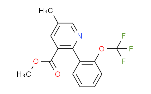 AM28152 | 1261833-48-0 | Methyl 5-methyl-2-(2-(trifluoromethoxy)phenyl)nicotinate
