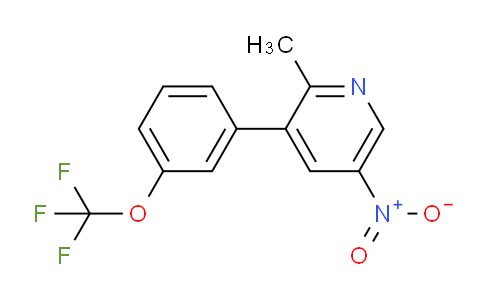 2-Methyl-5-nitro-3-(3-(trifluoromethoxy)phenyl)pyridine