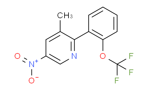 3-Methyl-5-nitro-2-(2-(trifluoromethoxy)phenyl)pyridine