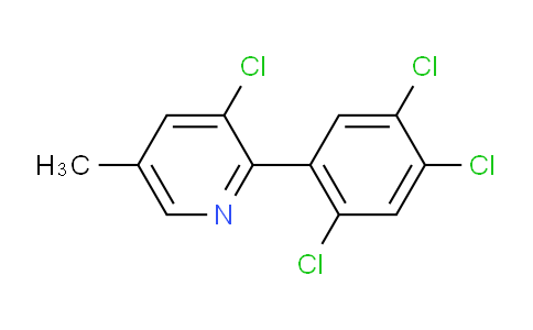 AM28473 | 1261437-98-2 | 3-Chloro-5-methyl-2-(2,4,5-trichlorophenyl)pyridine