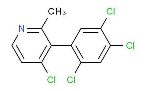 4-Chloro-2-methyl-3-(2,4,5-trichlorophenyl)pyridine