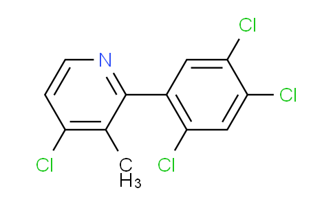 4-Chloro-3-methyl-2-(2,4,5-trichlorophenyl)pyridine