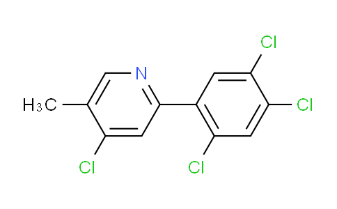 4-Chloro-5-methyl-2-(2,4,5-trichlorophenyl)pyridine