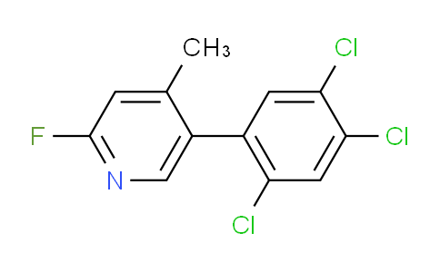AM28505 | 1261848-52-5 | 2-Fluoro-4-methyl-5-(2,4,5-trichlorophenyl)pyridine