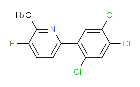 AM28511 | 1261790-46-8 | 3-Fluoro-2-methyl-6-(2,4,5-trichlorophenyl)pyridine