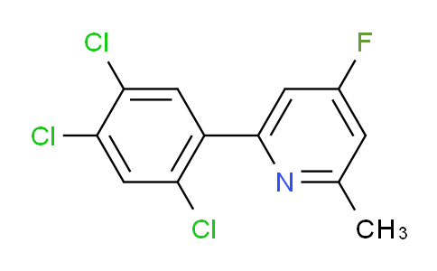 AM28516 | 1261814-58-7 | 4-Fluoro-2-methyl-6-(2,4,5-trichlorophenyl)pyridine