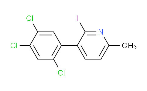 2-Iodo-6-methyl-3-(2,4,5-trichlorophenyl)pyridine