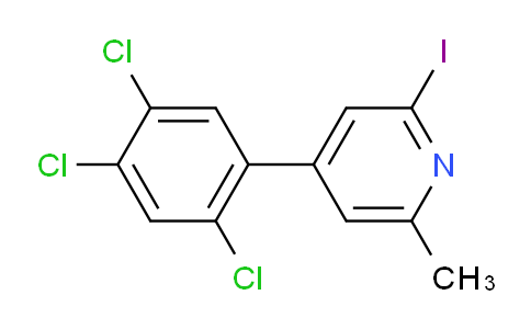 2-Iodo-6-methyl-4-(2,4,5-trichlorophenyl)pyridine
