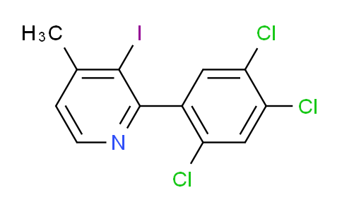 3-Iodo-4-methyl-2-(2,4,5-trichlorophenyl)pyridine