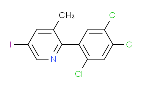 AM28555 | 1261858-90-5 | 5-Iodo-3-methyl-2-(2,4,5-trichlorophenyl)pyridine