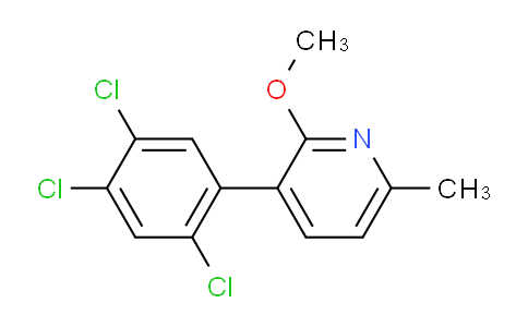 2-Methoxy-6-methyl-3-(2,4,5-trichlorophenyl)pyridine