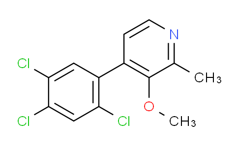 3-Methoxy-2-methyl-4-(2,4,5-trichlorophenyl)pyridine