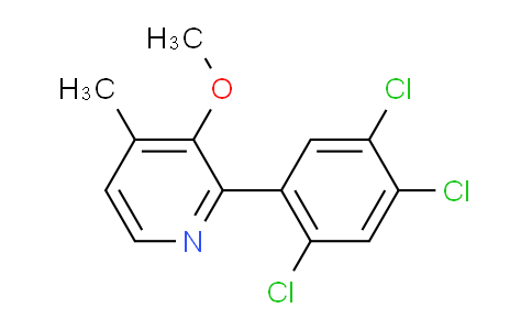 3-Methoxy-4-methyl-2-(2,4,5-trichlorophenyl)pyridine