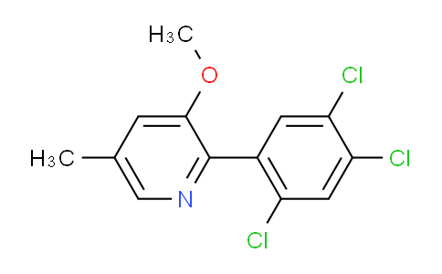 3-Methoxy-5-methyl-2-(2,4,5-trichlorophenyl)pyridine
