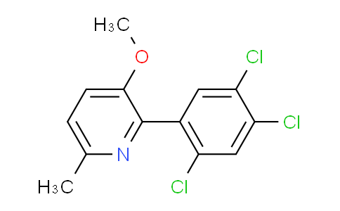 AM28580 | 1261648-67-2 | 3-Methoxy-6-methyl-2-(2,4,5-trichlorophenyl)pyridine