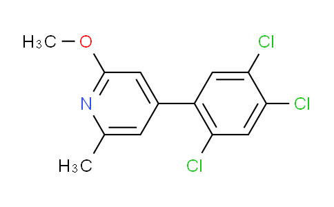 2-Methoxy-6-methyl-4-(2,4,5-trichlorophenyl)pyridine
