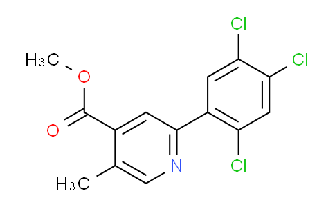 AM28599 | 1261643-49-5 | Methyl 5-methyl-2-(2,4,5-trichlorophenyl)isonicotinate