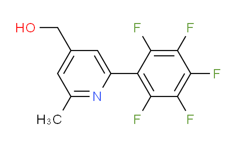 2-Methyl-6-(perfluorophenyl)pyridine-4-methanol