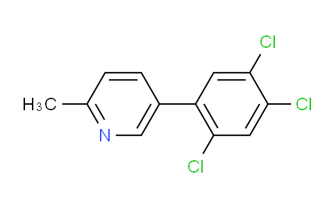 2-Methyl-5-(2,4,5-trichlorophenyl)pyridine
