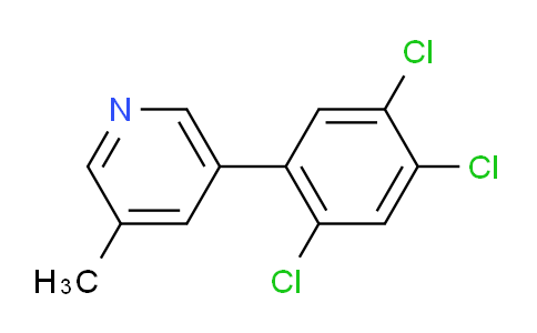 3-Methyl-5-(2,4,5-trichlorophenyl)pyridine