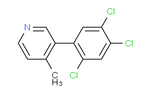4-Methyl-3-(2,4,5-trichlorophenyl)pyridine