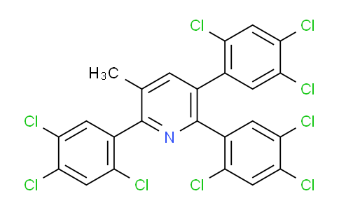 3-Methyl-2,5,6-tris(2,4,5-trichlorophenyl)pyridine