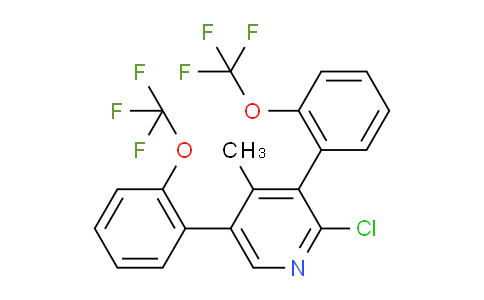 3,5-Bis(2-(trifluoromethoxy)phenyl)-2-chloro-4-methylpyridine