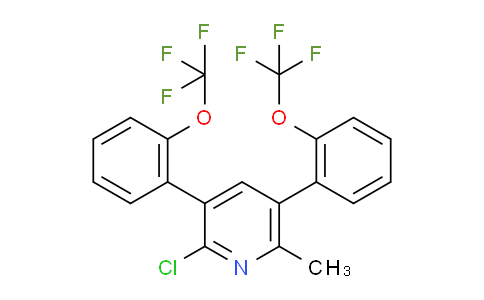 3,5-Bis(2-(trifluoromethoxy)phenyl)-2-chloro-6-methylpyridine