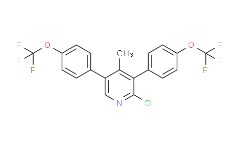 3,5-Bis(4-(trifluoromethoxy)phenyl)-2-chloro-4-methylpyridine
