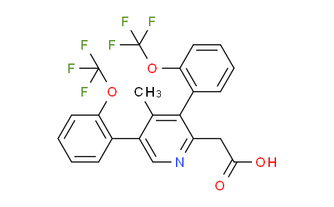 AM28759 | 1261752-23-1 | 3,5-Bis(2-(trifluoromethoxy)phenyl)-4-methylpyridine-2-acetic acid