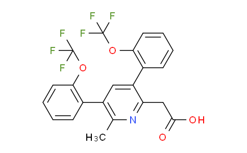 AM28760 | 1261763-73-8 | 3,5-Bis(2-(trifluoromethoxy)phenyl)-6-methylpyridine-2-acetic acid